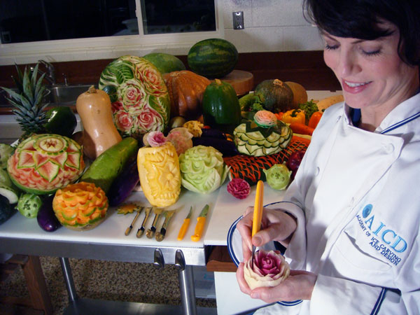 food carving student